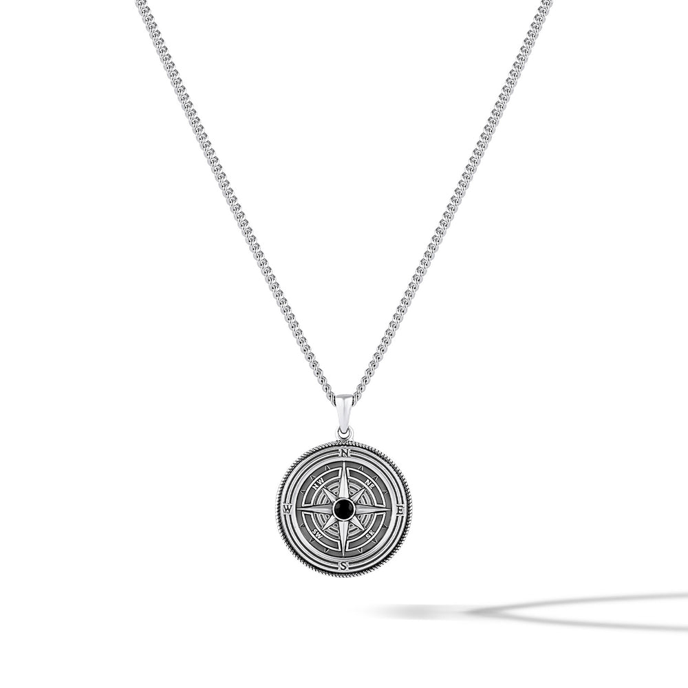 Compass Pendant - Sterling Silver