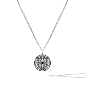 Compass Pendant - Sterling Silver