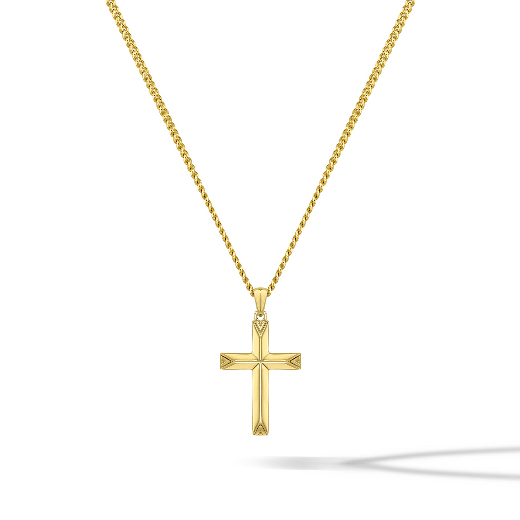 14kt real gold cross pendant store