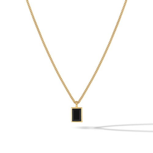 Onyx Quad Pendant - 14K Gold Onyx