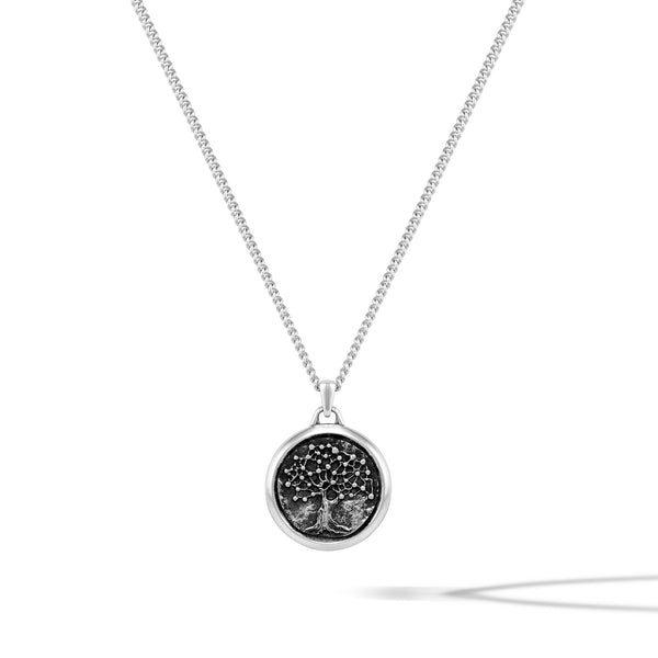 Contemporary Tree of Life Necklace | Sterling Silver Tree of Life Pendant | Unique Statement Jewelry high quality | Designed and Handmade In Ireland