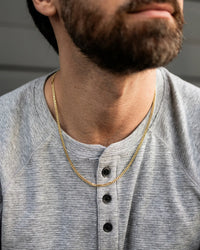 Men's Luxury Gold Curb Chain Necklace with Parrot Clasp Cuban