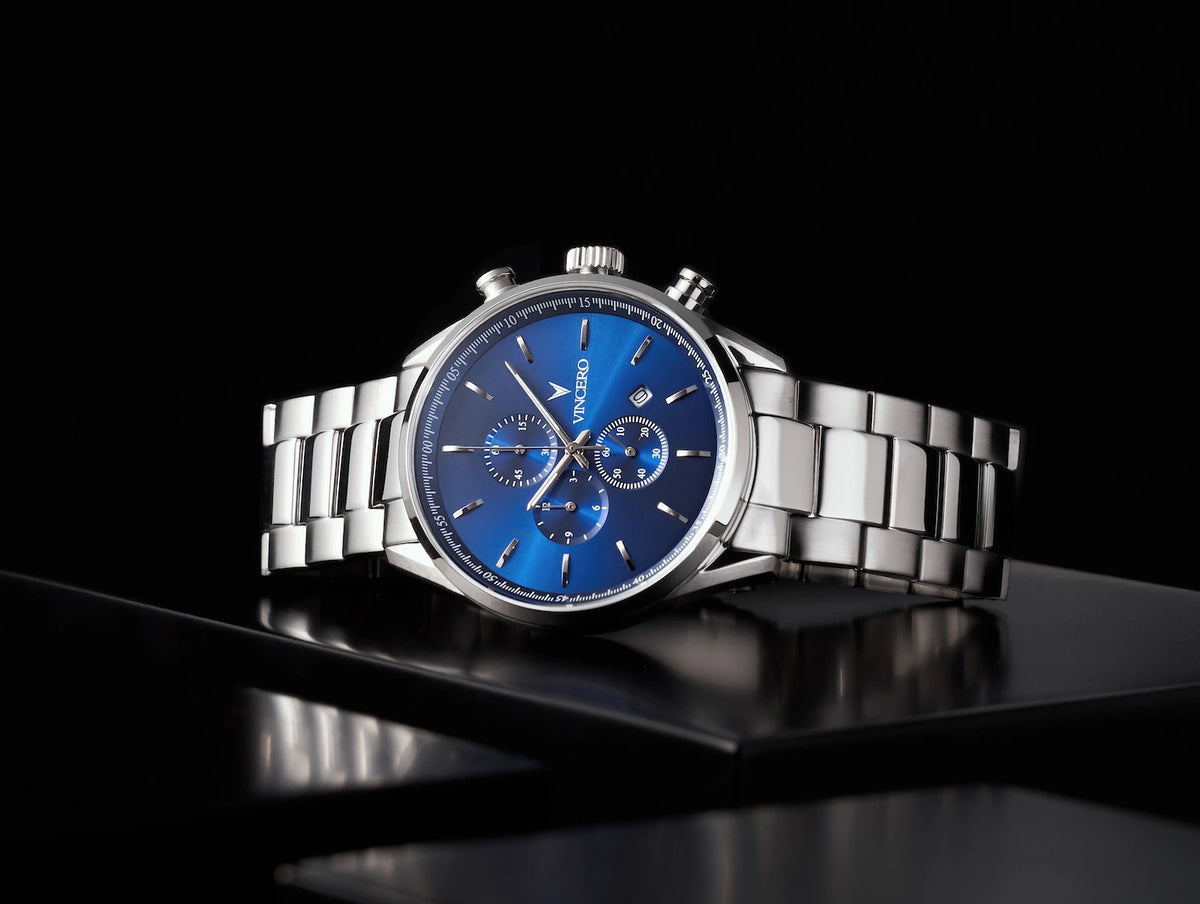 Men\'s 40MM - Watches Chronograph Vincero | Vincero Steel | Collective Blue