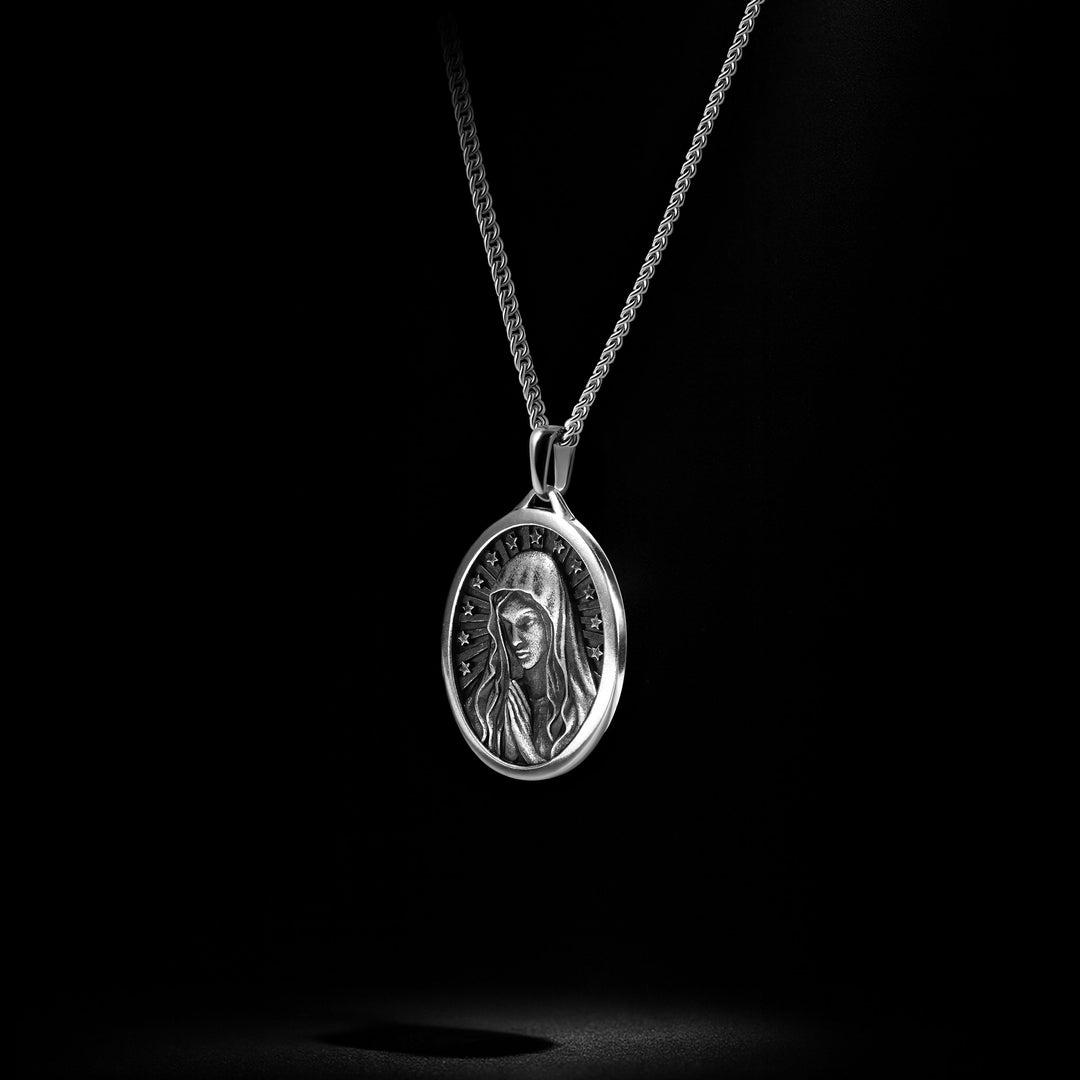 Virgin Mary Pendant - Sterling Silverhover image