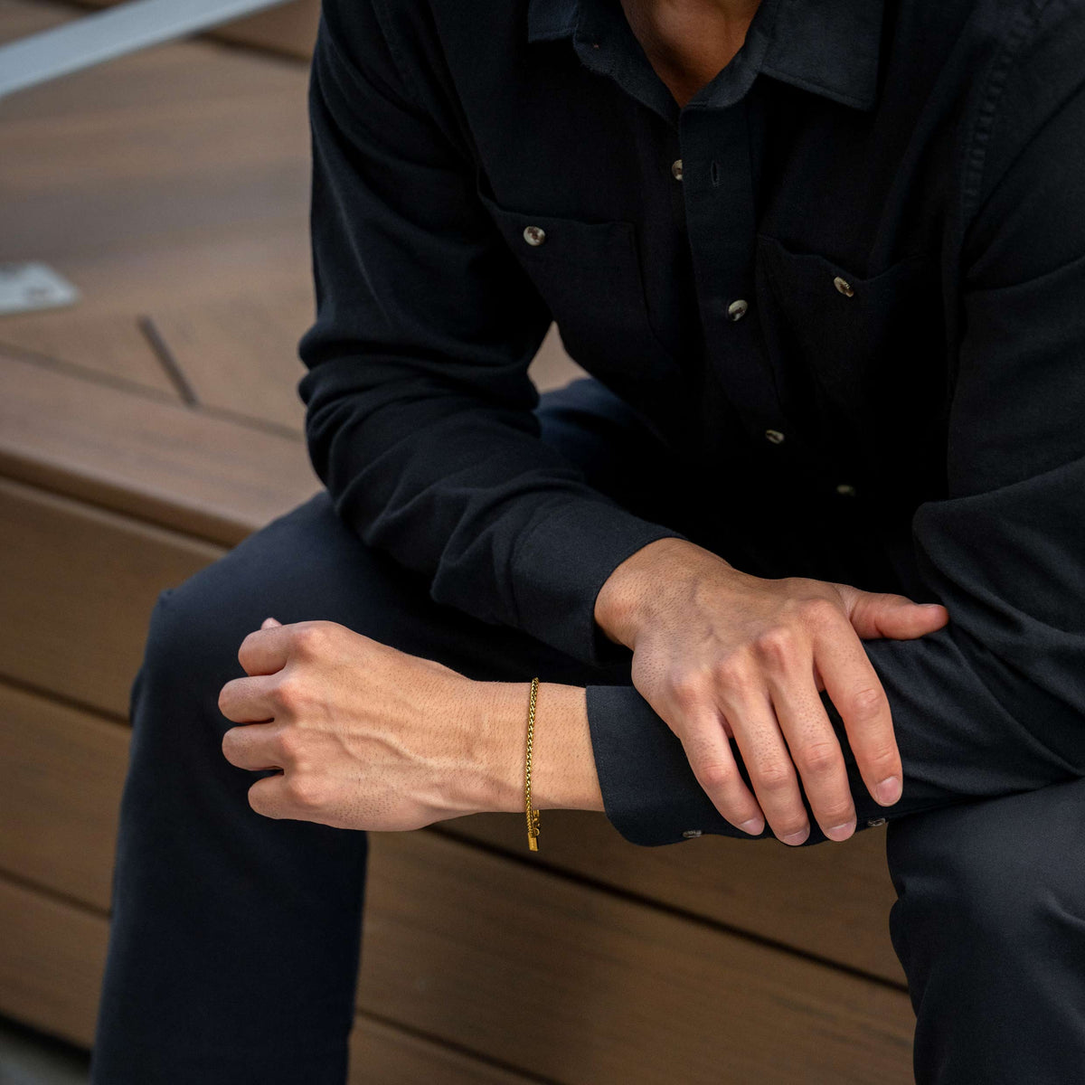 Wheat Chain Bracelet, 3MM - 14K Gold