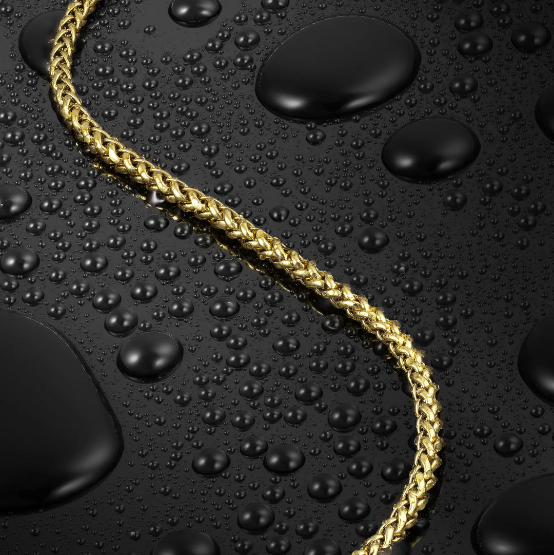 Wheat Chain Bracelet, 3MM - 14K Goldhover image