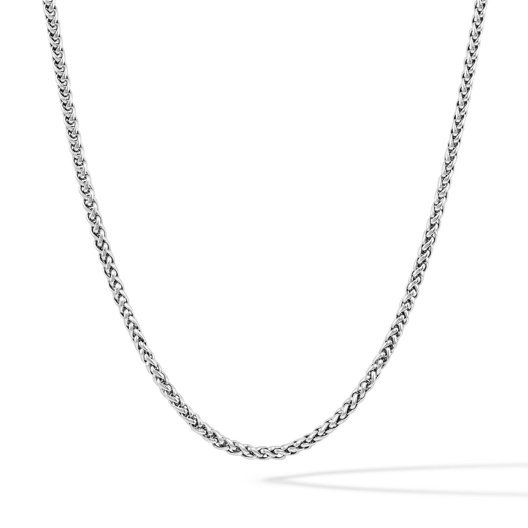 Wheat Chain Necklace, 3MM - Silver
