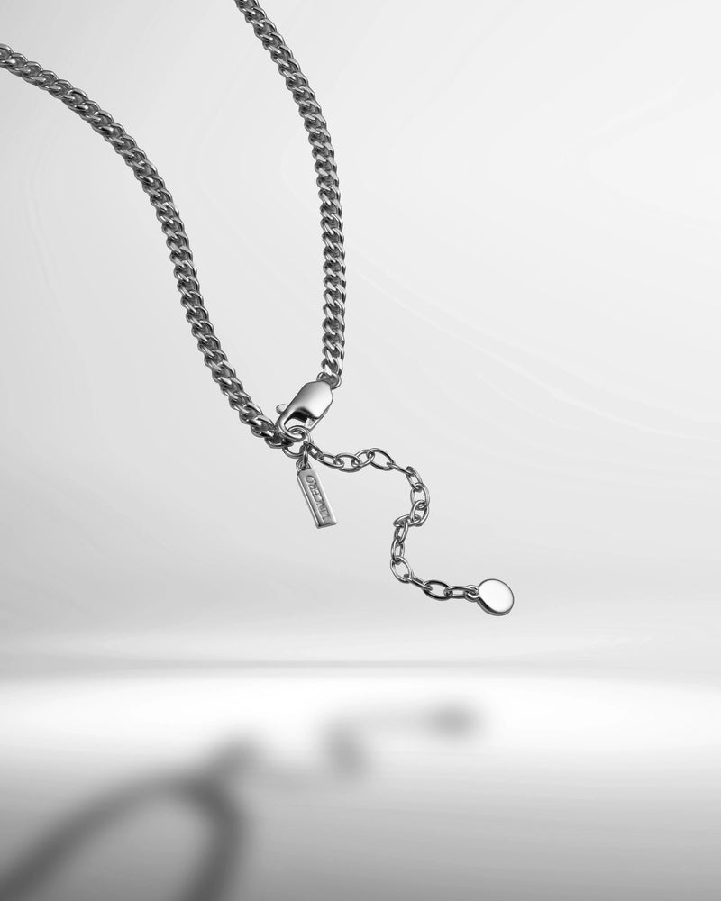 Cuban Chain Necklace 3MM - Sterling Silver