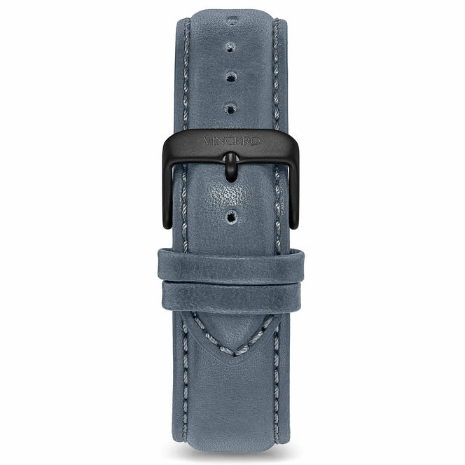 Blue Leather | Color: Matte Black