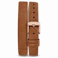 Natural Leather Double - Saddle Brown 12mm