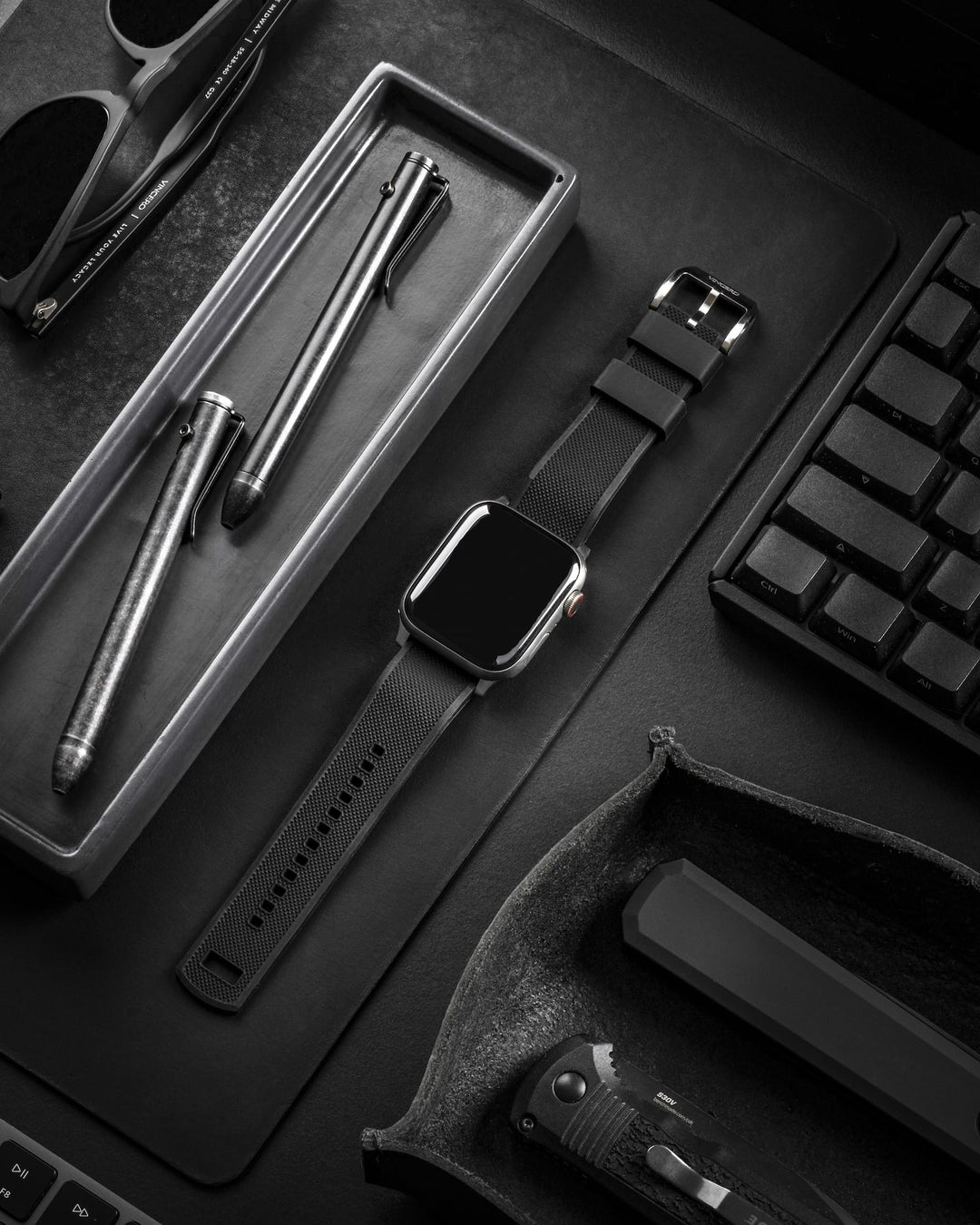 Apple Watch Silicone Band - Silver Hardware 42mmhover image