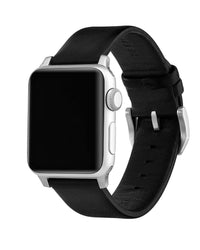 Vincero Mens Leather Apple Watch Strap Black