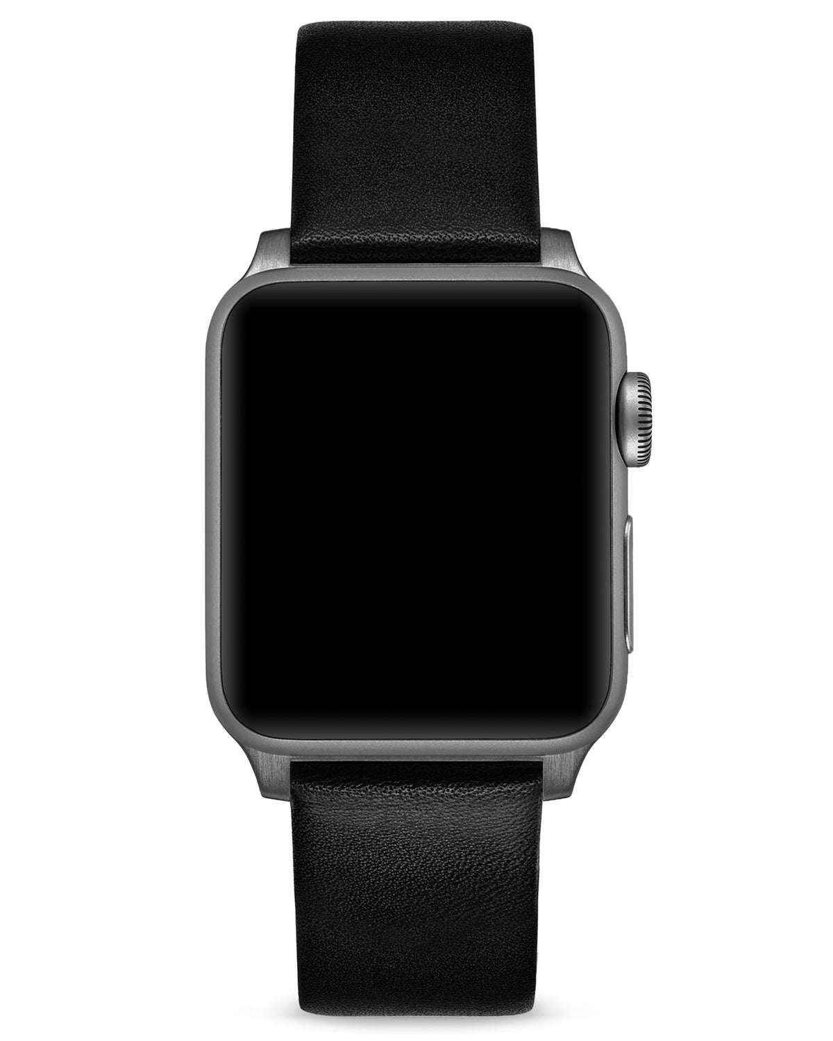 Vincero Mens Leather Apple Watch Strap Black
