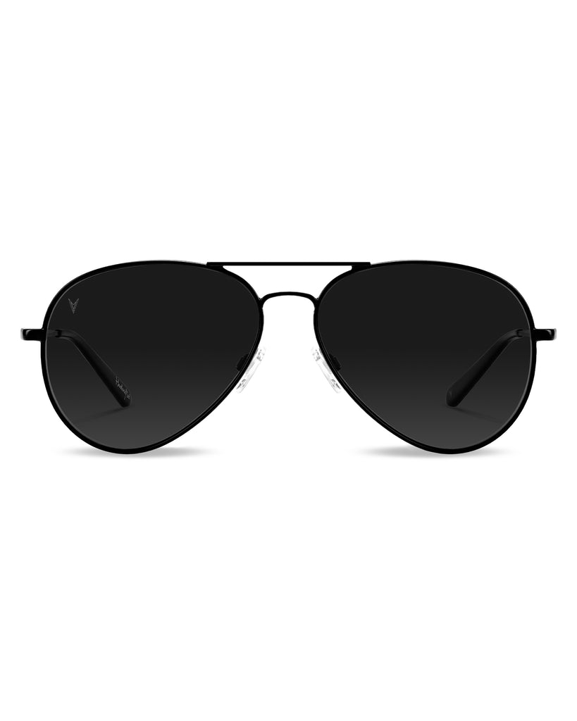 Men's & Women's Sunglasses - The Aviator - Matte Black