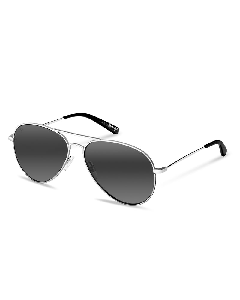 Men’s & Womens Polarized Sunglasses | The Aviator | Silver Mirror | Premium Frames | Scratch-Resistant Lens | Vincero Collective