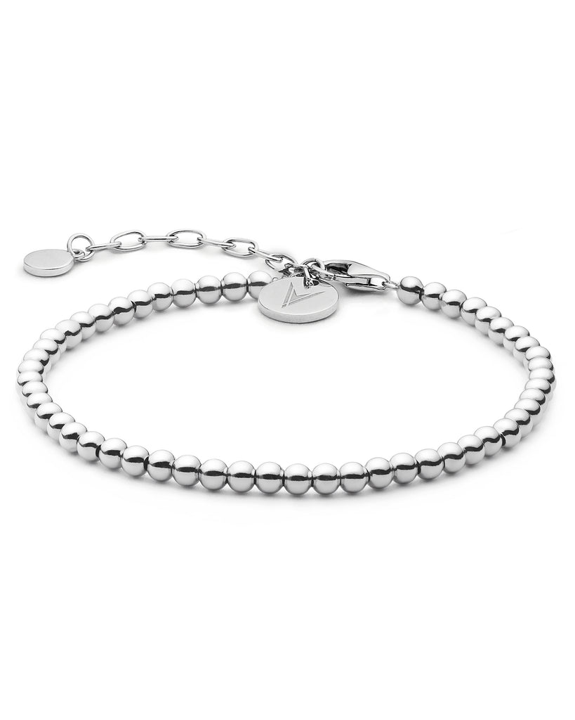 The Beaded Bracelet - Silver