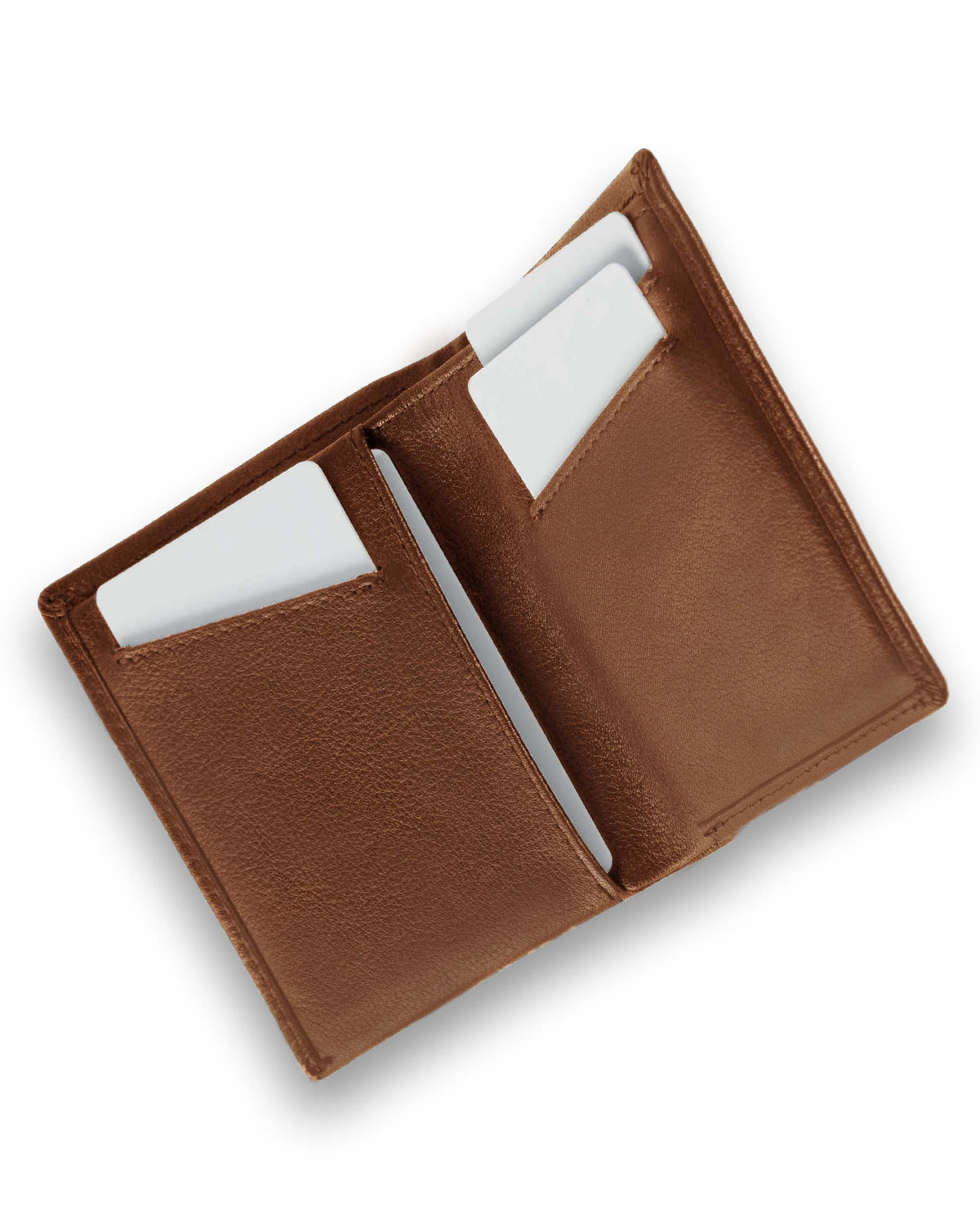 The Khaki Cardholder with 4-6 Card Slots 1 Bill Compartment and Top Grain Italian Leather