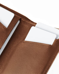 The Khaki Cardholder with 4-6 Card Slots 1 Bill Compartment and Top Grain Italian Leather