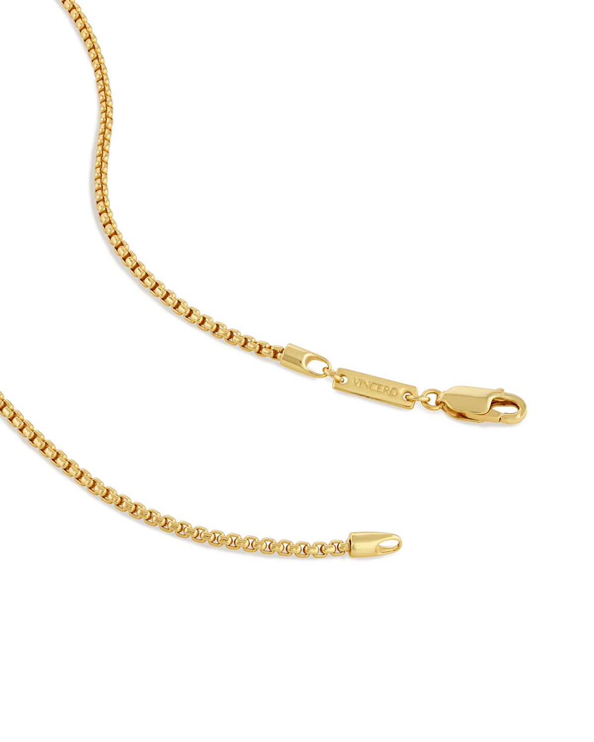 Men's Luxury Gold Box Chain Necklace with Parrot Clasp
