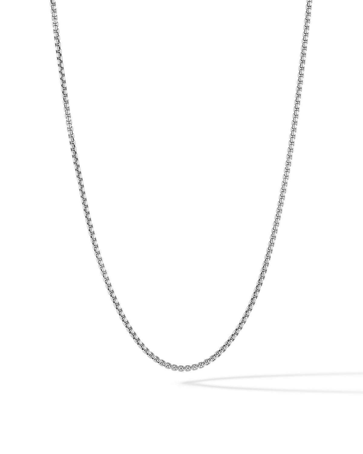 Box Chain Necklace - Silver