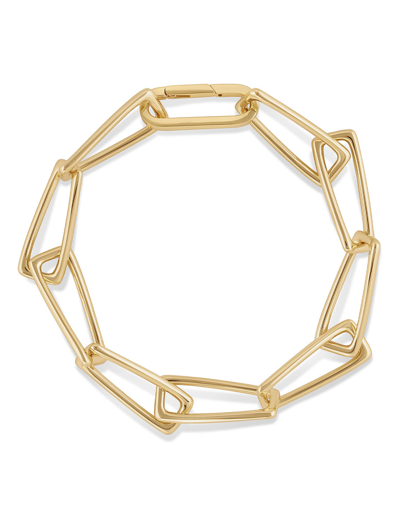 Twisted Clip Bracelet - Gold