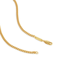 Men's Luxury Gold Curb Chain Necklace with Parrot Clasp