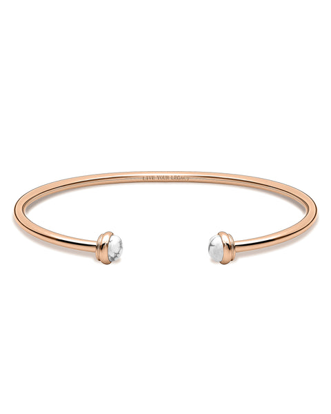 The Cuff - Rose Gold + Carrara