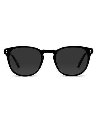 The District - Jet Black Unisex Sunglasses
