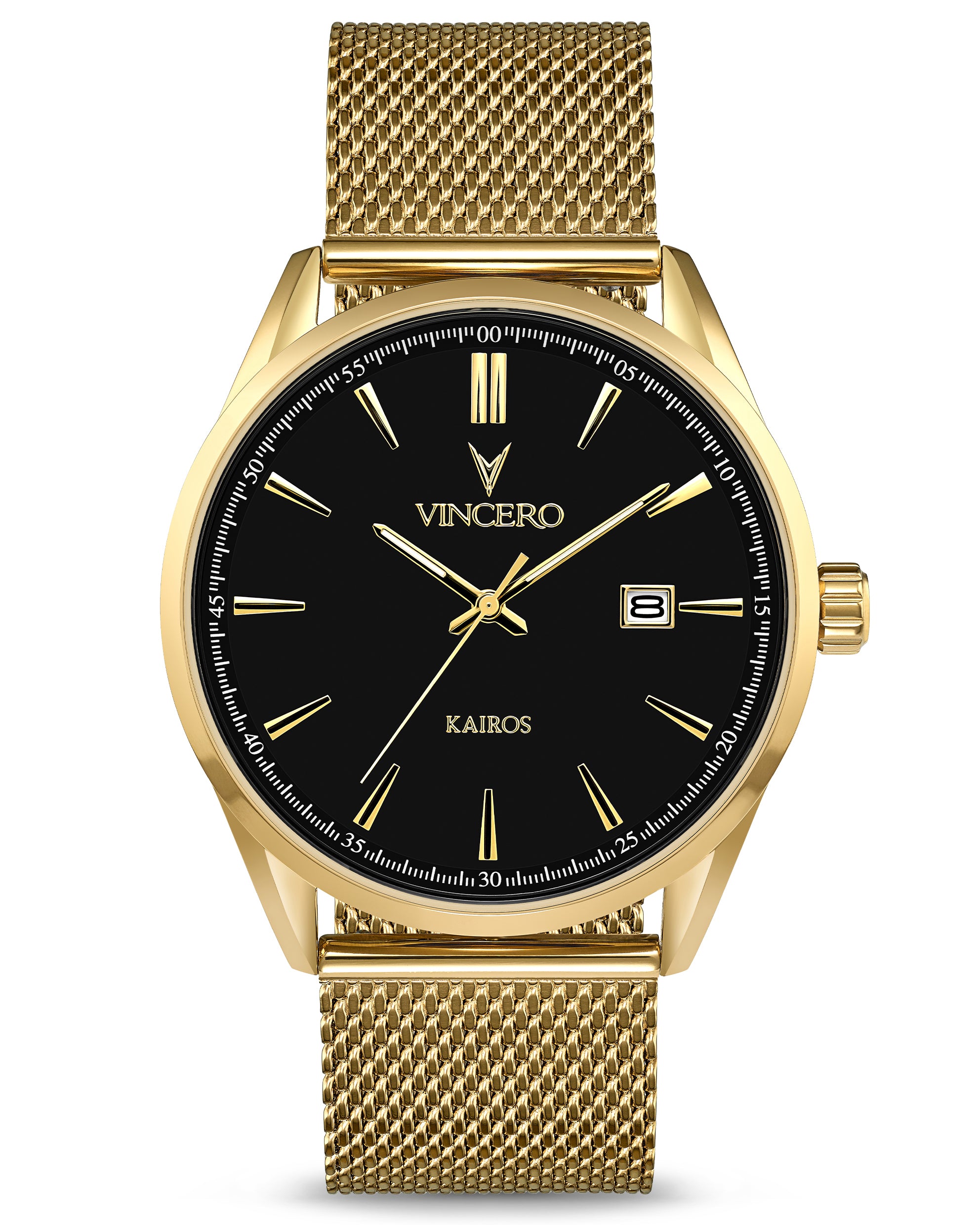 Vincero Men's Kairos Mesh Strap Watch