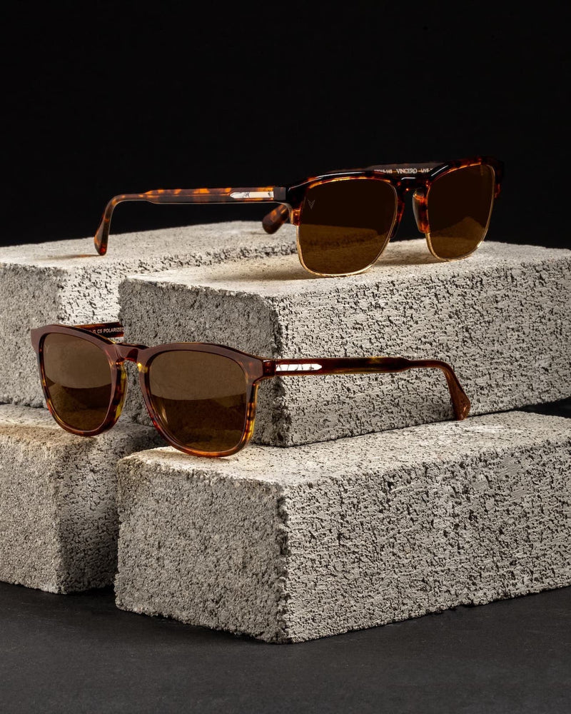 The Villa - Mens Whiskey Tortoise/Gold Sunglasses