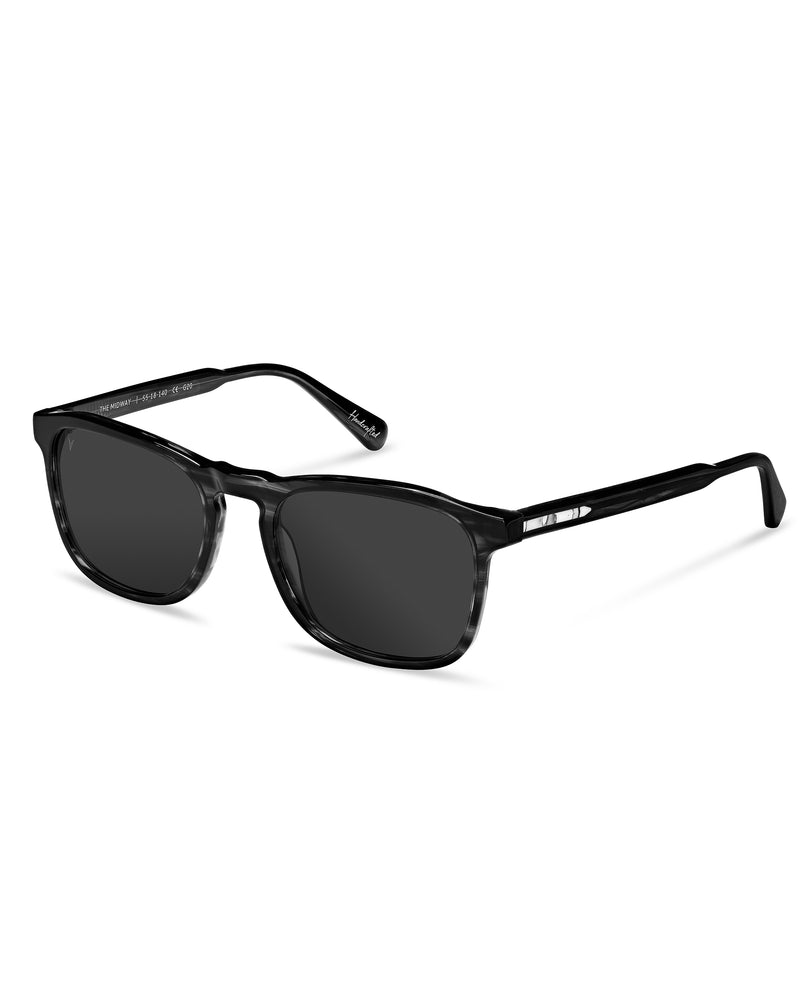 Men's Luxury Black Smoke Midway Sunglasses