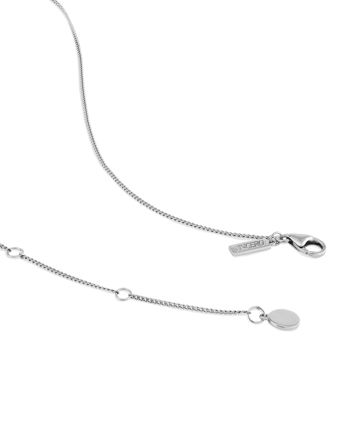 Women's Luxury Silver Fine Curb Chain Necklace with Parrot Clasp