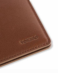Vincero Brown Leather Passport Wallet