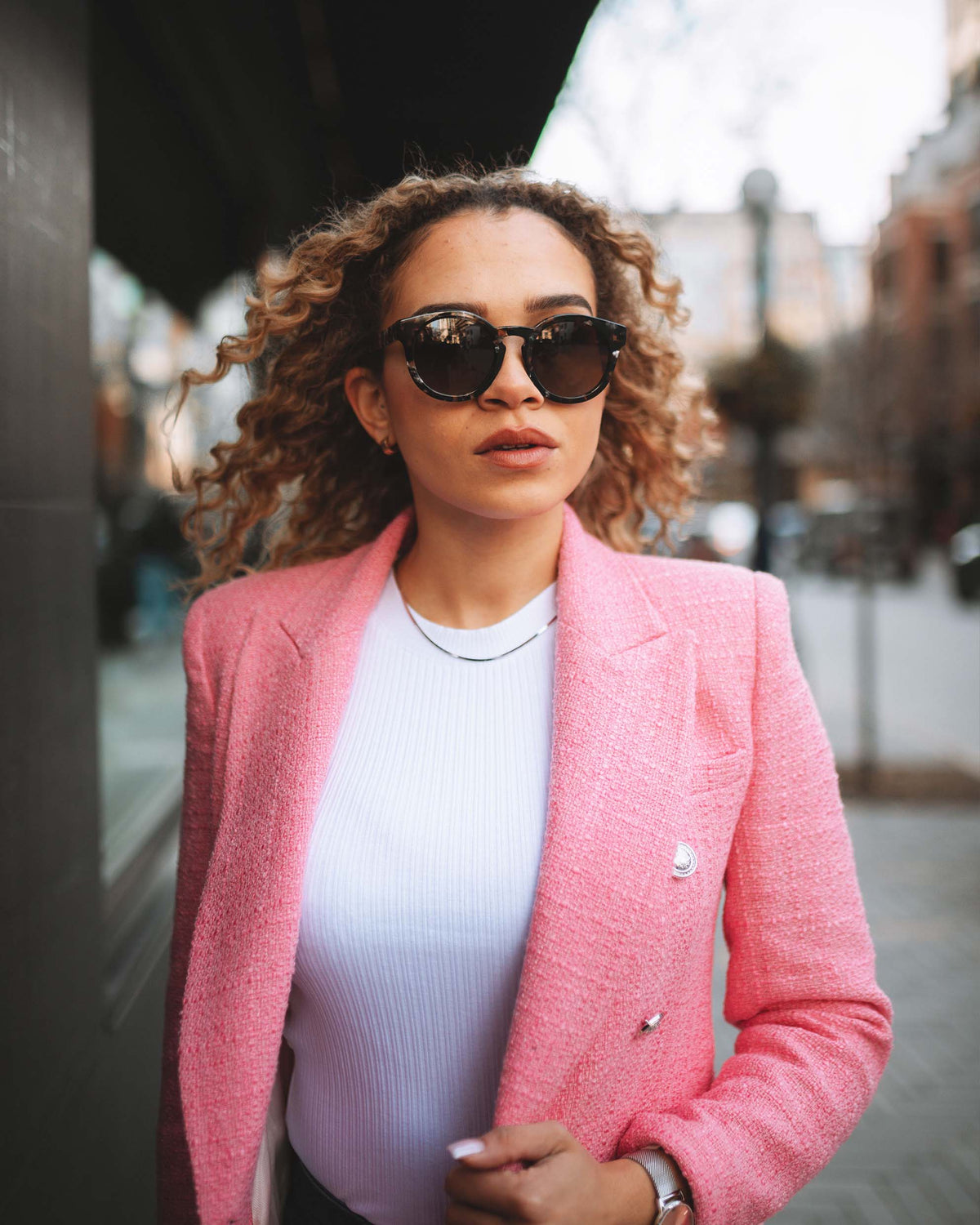 Quinn - Brown Pearl Womens Sunnies