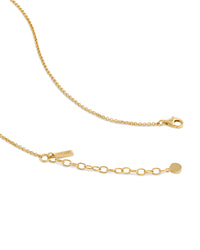 Women's Luxury Gold Cable Chain Choker Type Necklace with Sapphire Stone Pendant and Parrot Clasp