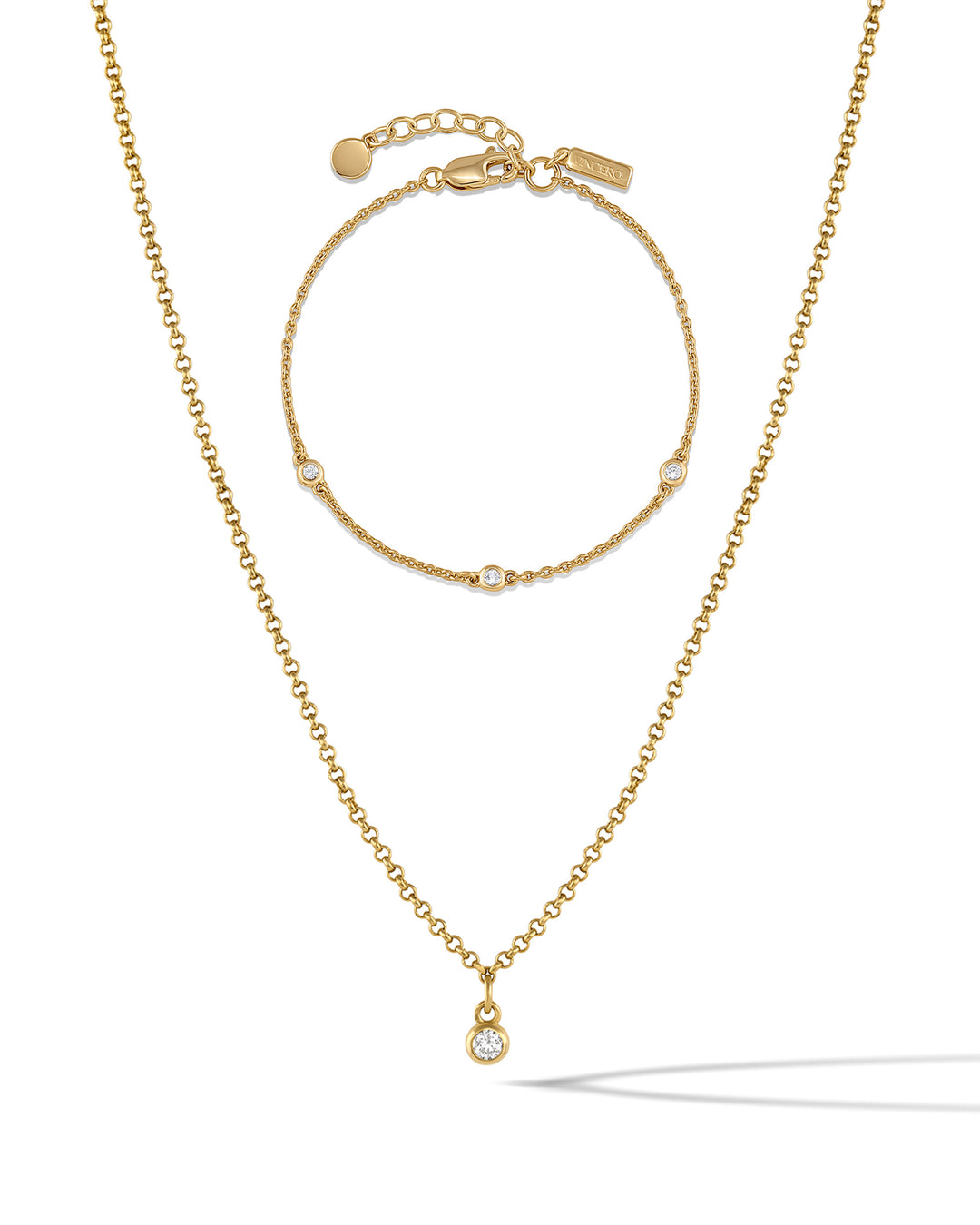 Sapphire Trio Set - Gold