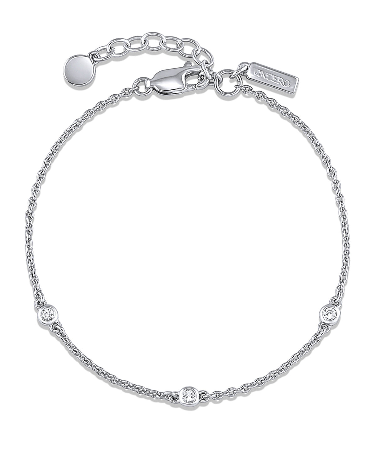 The Sapphire Trio Bracelet - Silver