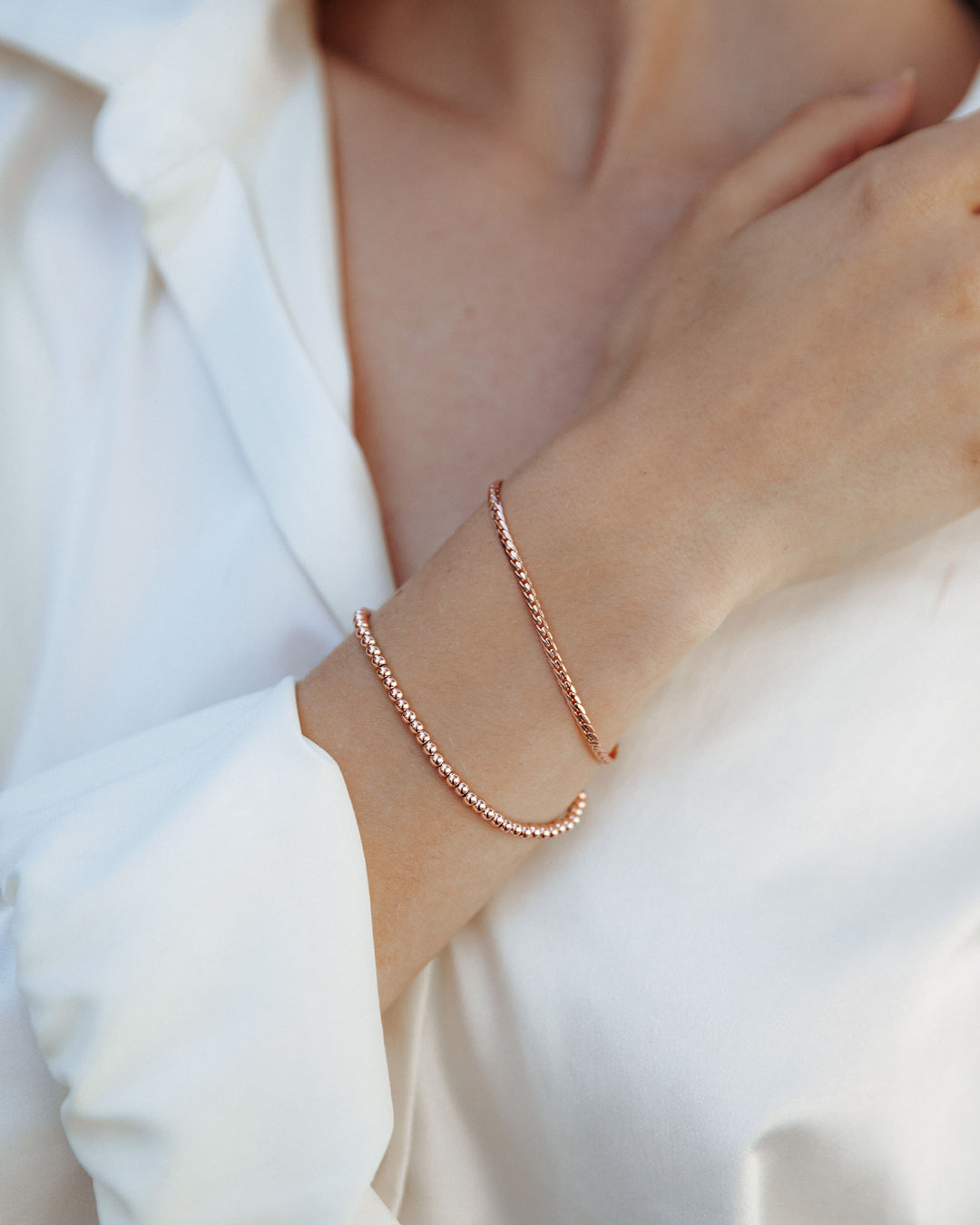 The Serpentine Bracelet - Rose Goldhover image