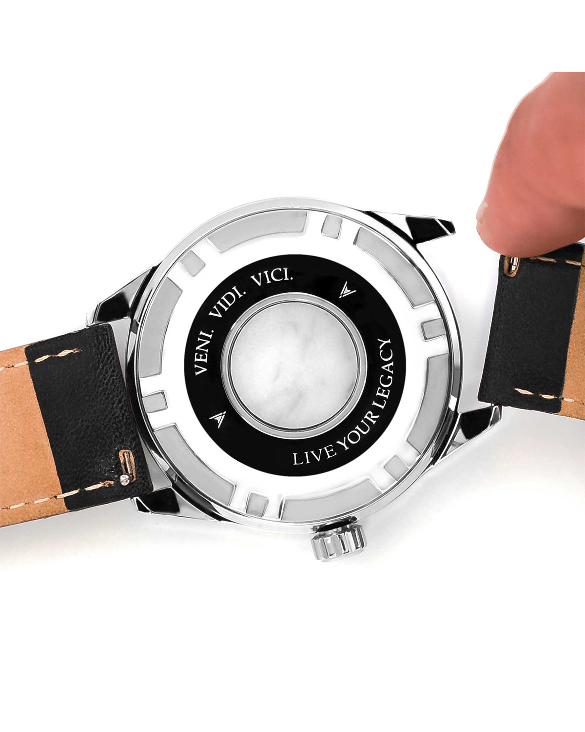 Quick Release Interchangeable Leather Watch Band Strap