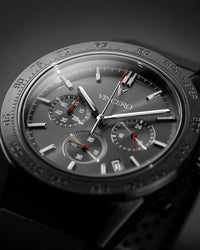 The Rogue - Gunmetal/Red Mens Racing Chronograph Watch