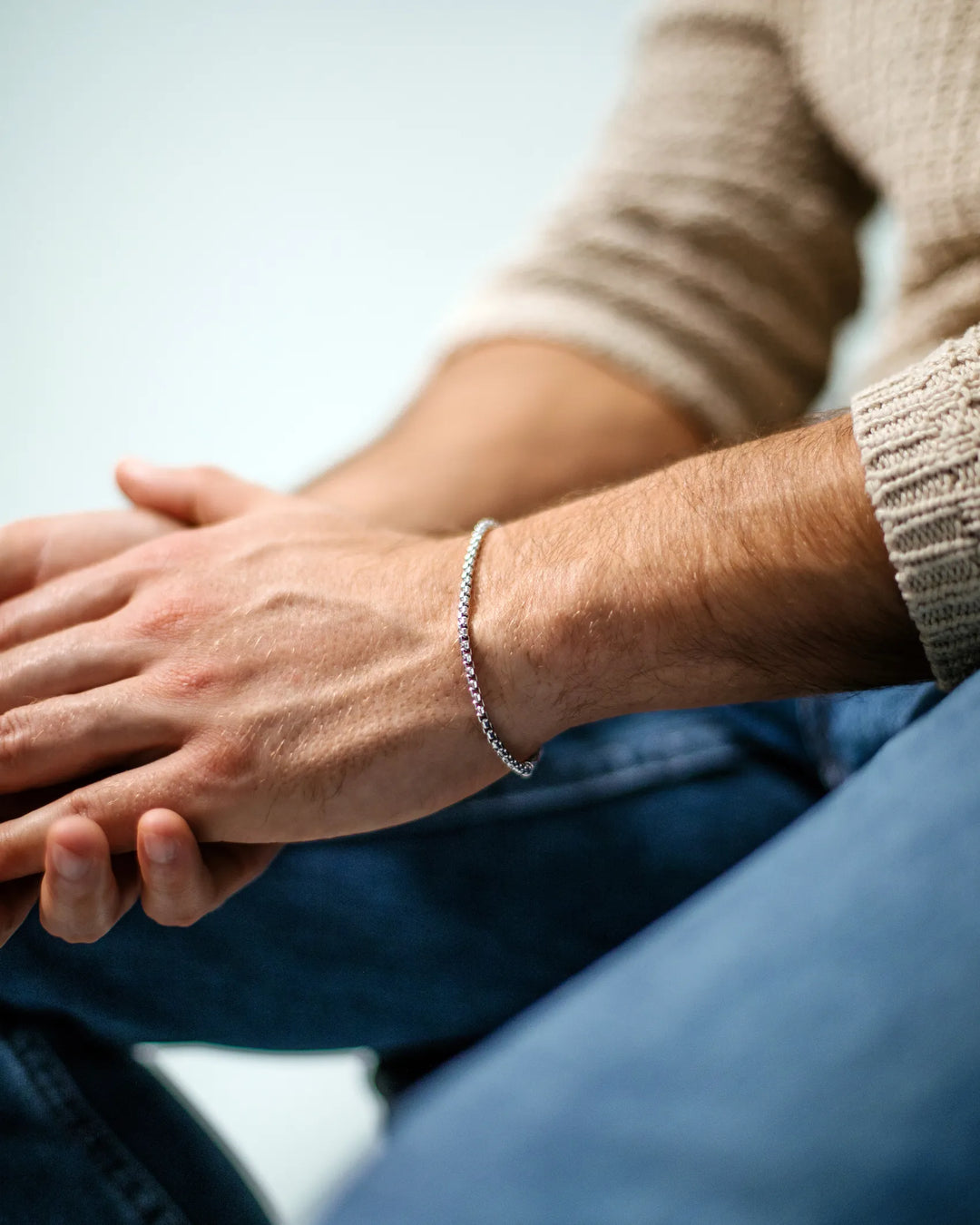 Box Chain Bracelet, 3MM - Sterling Silverhover image