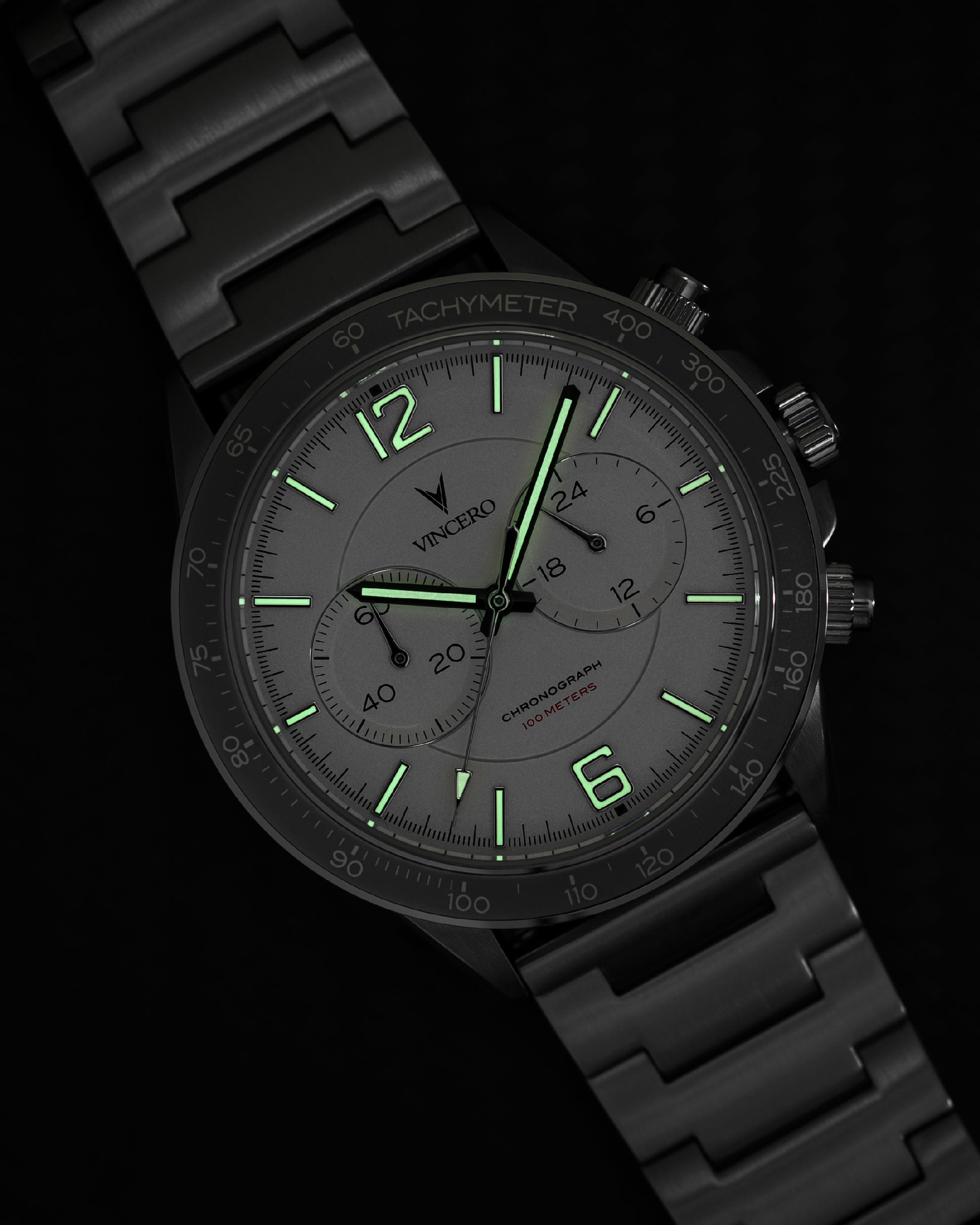 The Apex - Silver/Black, Vincero Watches