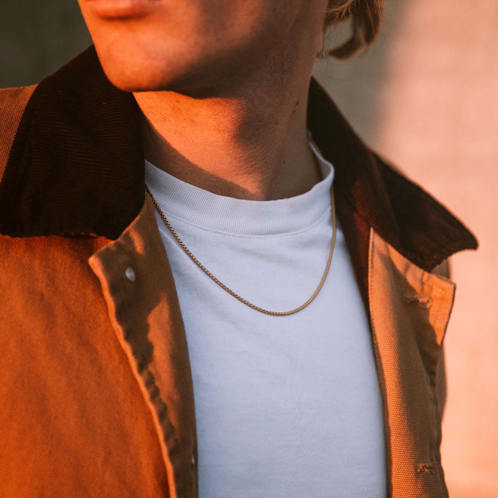 Box Chain Necklace - Gold | Vincero Collective