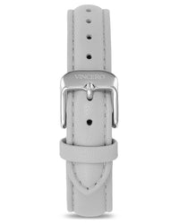 Women's Luxury Fog Italian Leather Watch Band Strap Silver Clasp