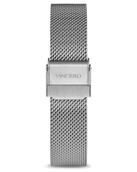 Eros 20mm Silver 316L Stainless Steel Mesh Strap