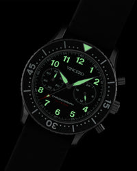 Vincero Outrider Black with Swiss Luminous Hands & Indices