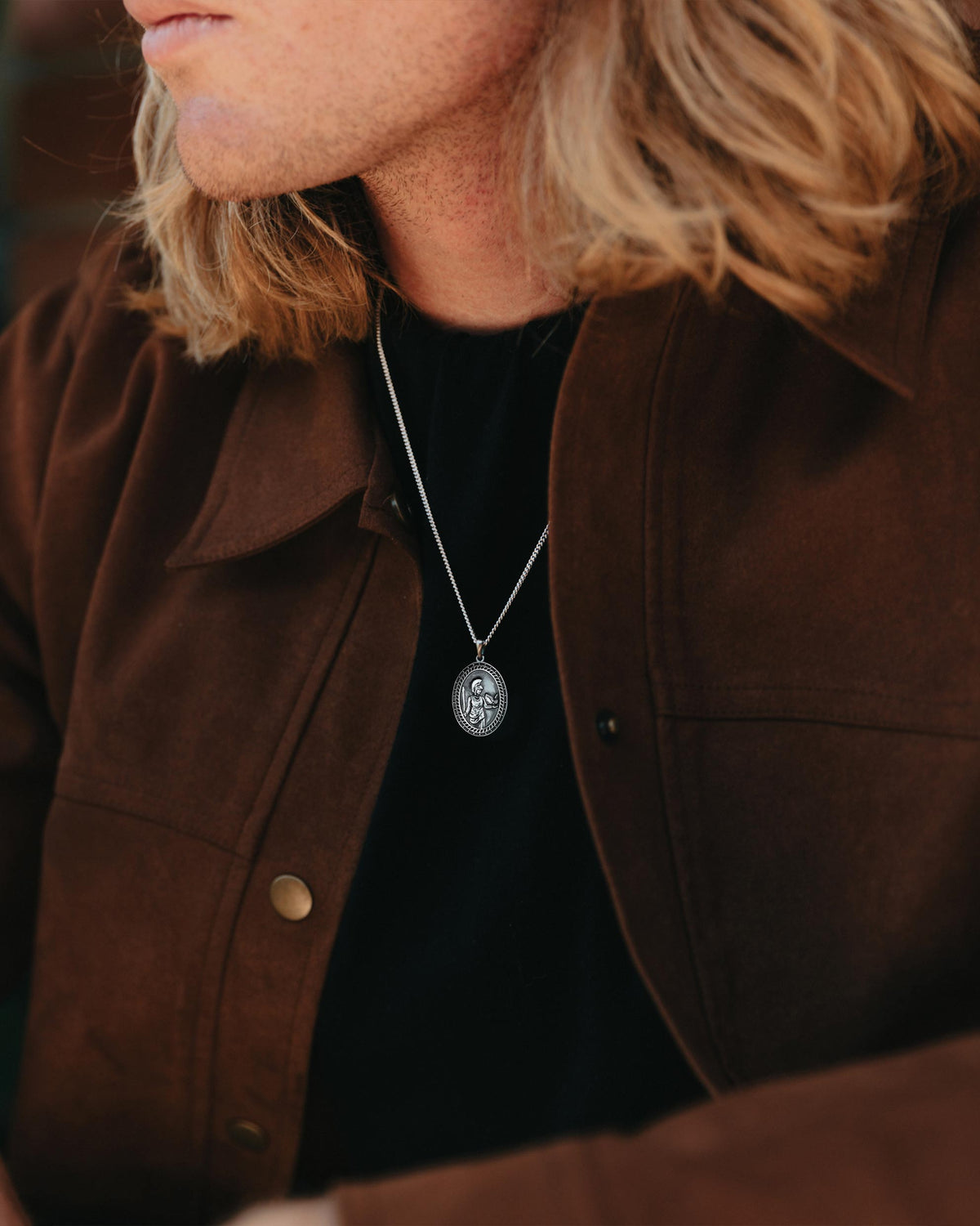 Mens Wisdom Pendant Necklace